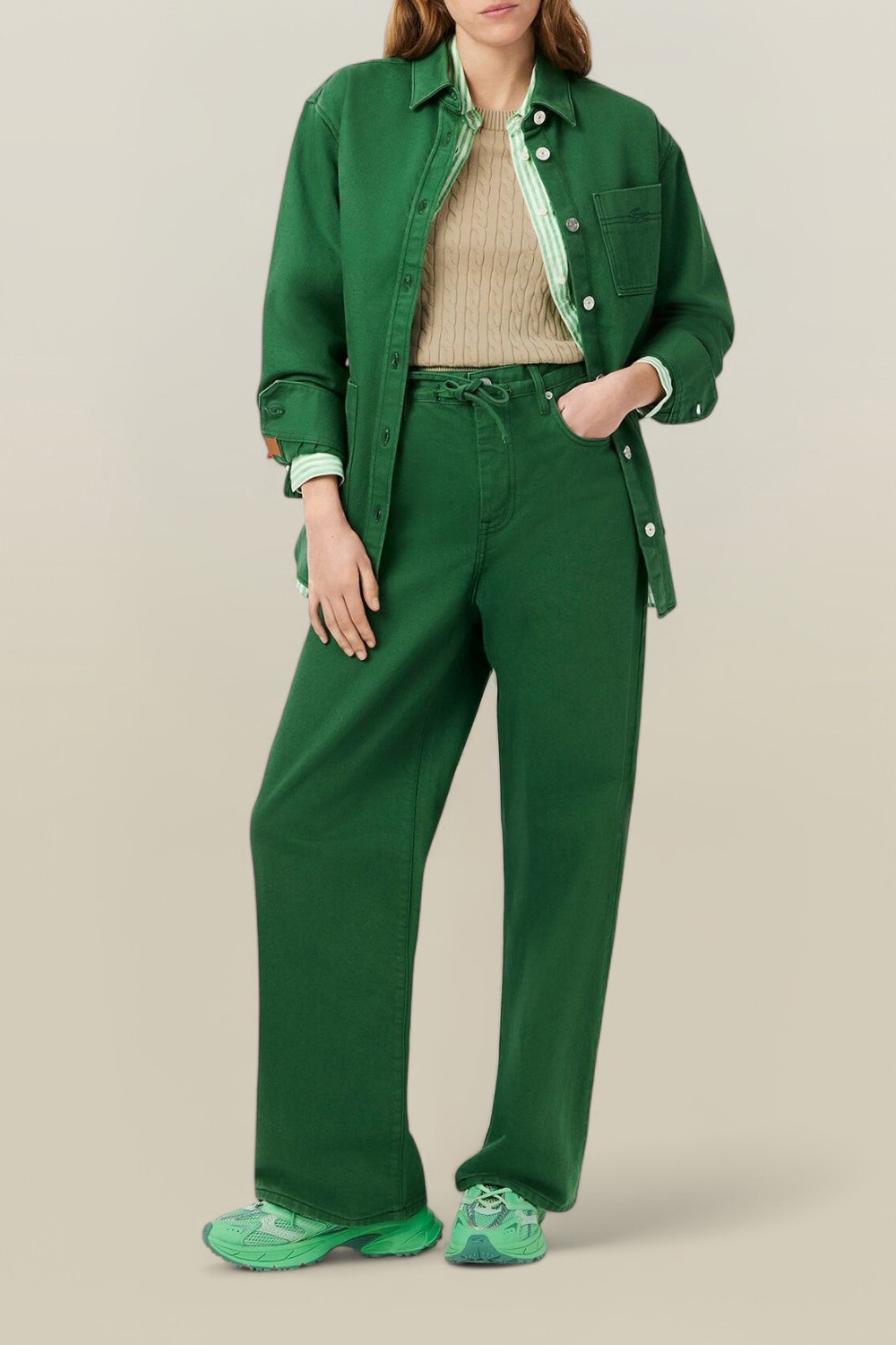 תמונת כל הלוק של סריג כותנה